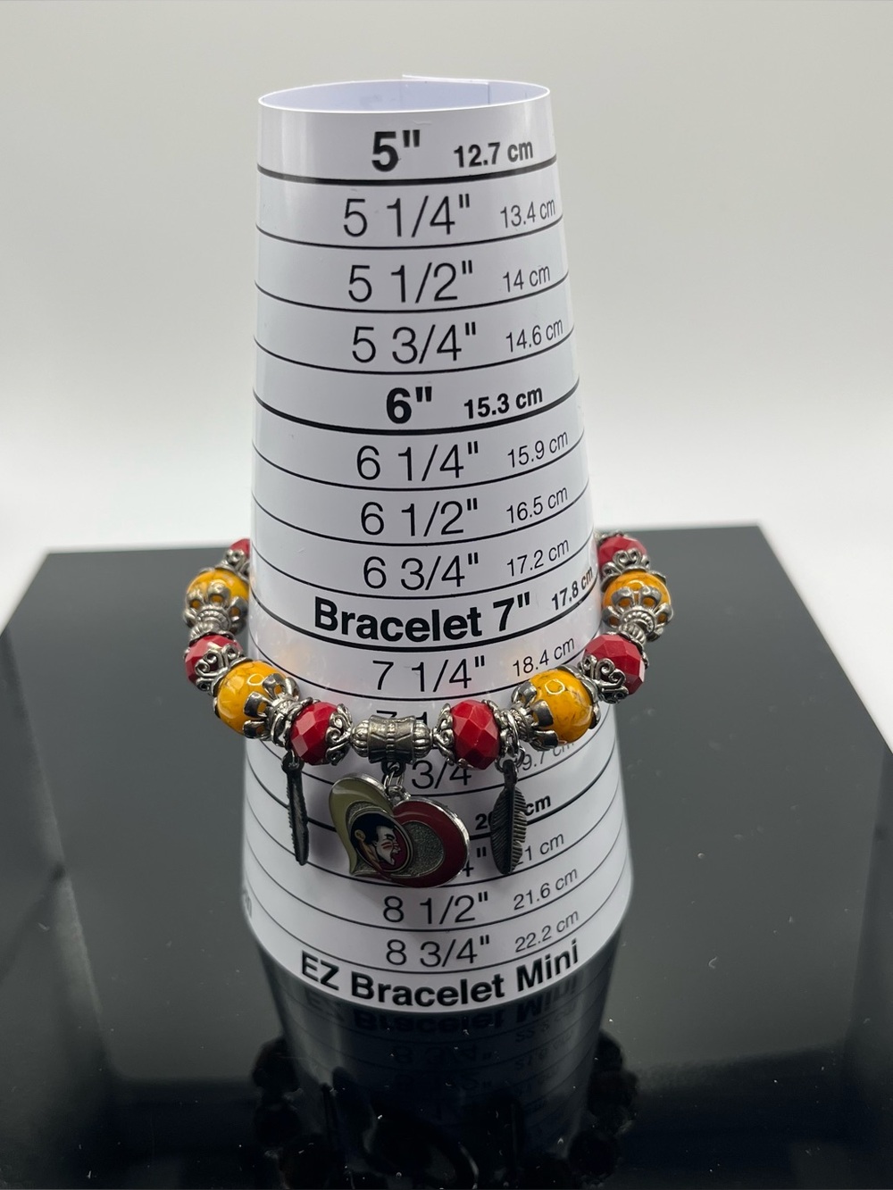 Florida State Seminoles University Inspired Charm Bracelet Garnet Gold NCAA FSU
